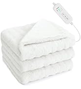 Amazon.co.jp : MOSMEE 電気毛布 【2025AI 自動温度調整+表面兎毛調+