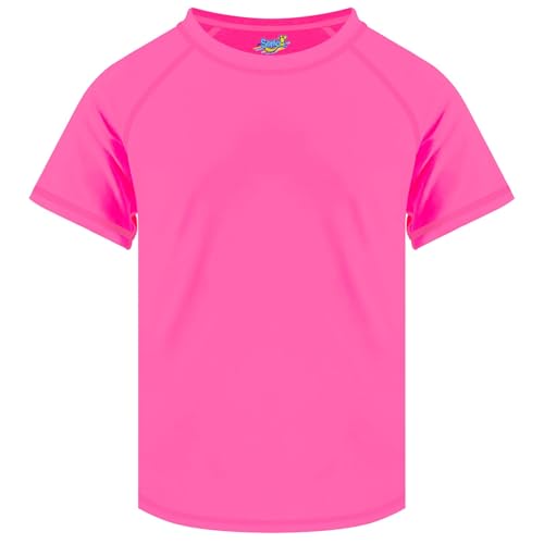 Image of Semois Boys Rash Guard Swim Shirt Short Sleeve Swimwear Toddler Kids Youth Rashguard Water Shirt UPF+ 50 Quick Dry Shirt