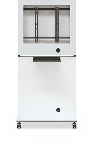 Carrito para TV de panel plano móvil Baltic blanco 70 pulgadas miniatura 2