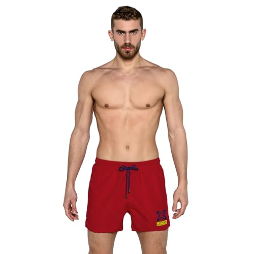 Munich Bañador Corto Hombre con Forro Interior de Rejilla MUHARBOURRED01 Bañador de Secado Rápido, Traje de Baño Hombre, Bañador Hombre Shorts de Baño