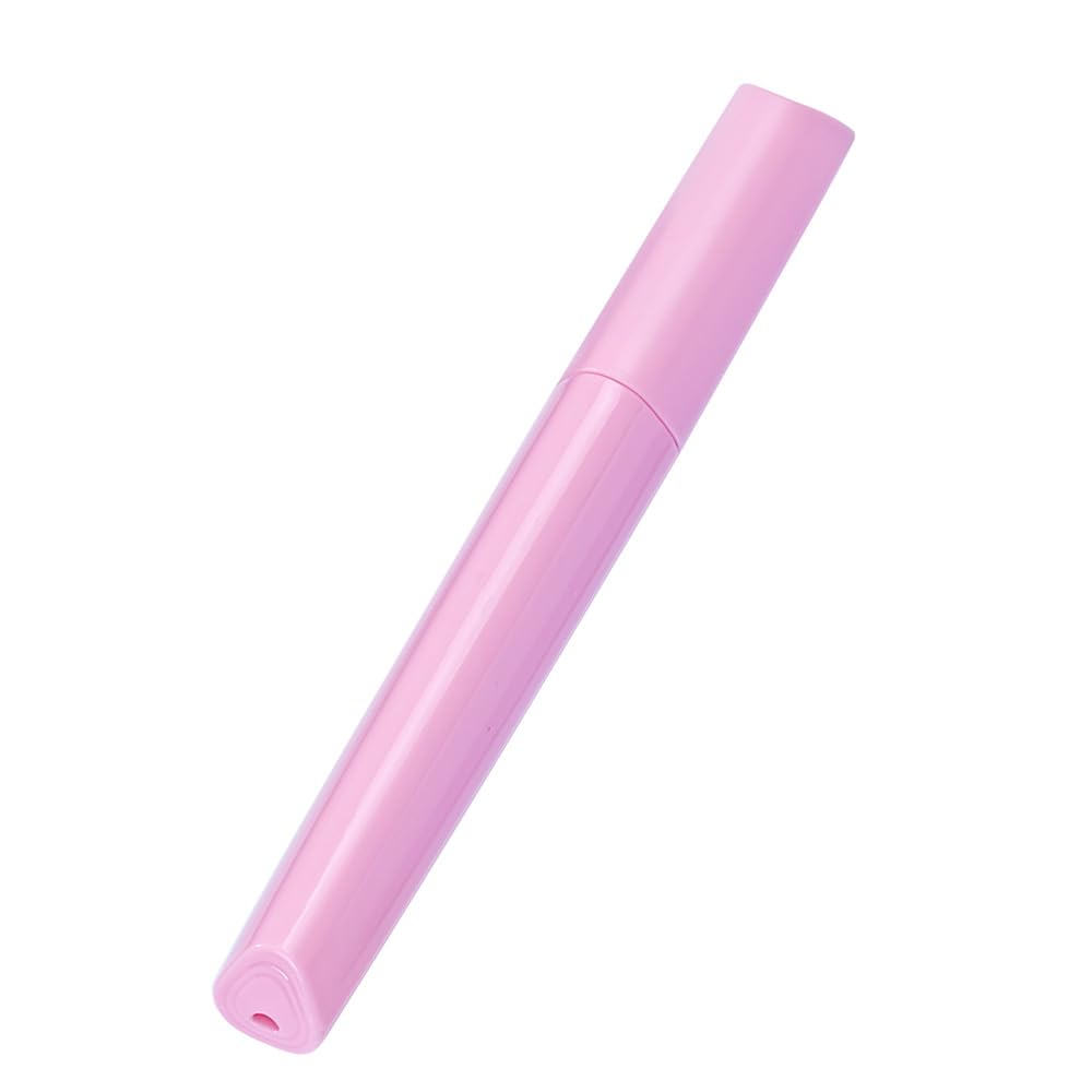 Hiyoo Plastic Travel Toothbrush Cover Portable Toothbrush Box, Breathable Design with Air Hole More Container Toothbrush Tube Container for Home Daily