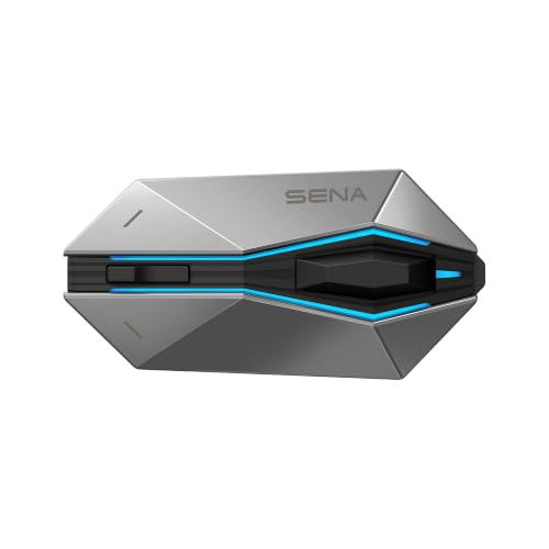 Image of Sena 60X Motorcycle Helmet Bluetooth Headset Intercom with Sound by Bose | Sound by Bose, IPX7 Waterproof, Bluetooth 5.3, LED Lights, Joystick, Programmable Buttons, two Helmet Kits, Wireless Charging