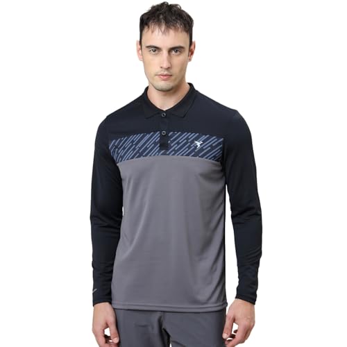 Image of TECHNOSPORT Men's 100% Polyester Slim Fit T-Shirt - (P710 P ) Pack of 1