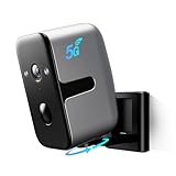 Aismeil Security Cameras Wireless Outdoor,5G WiFi Magnetic Pet/Baby Camera,2K Pan Rotating 180° Siren Indoor Home Cameras Battery Powered with Color Night Vision,AI Detection, 2-Way Talk, IP65 (1)
