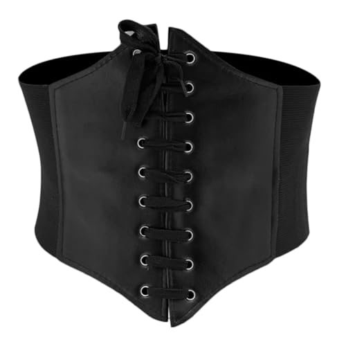Corset Wide Faux Leather Belt Women's Stretch Tight High Waist Corset Slimming Shaping Belt4