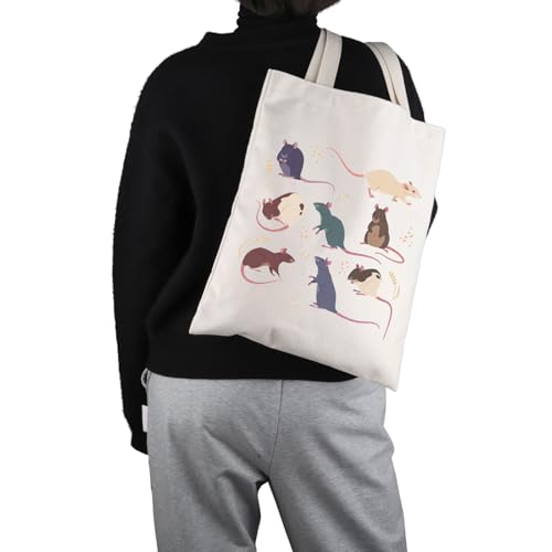 Bolsa Tote con diseño de rata regalo para amantes de ratas miniatura 2