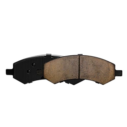 Image of Detroit Axle - Front Brake Pads for Dodge Ram 1500 Durango Dakota Ram 1500 Classic Chrysler Aspen Mitsubishi Raider, Ceramic Brake Pads w /Hardware Replacement