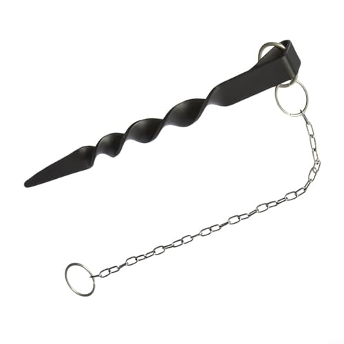 PETSTIBLE Confezione da 2 catene da pioggia – Pile di ancoraggio con catena in acciaio adattatore grondaia installazione catena pioggia, 76362V91U98CA44RC78SBFY0UWH