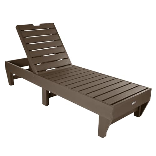 Sequoia Professional Commercial Grade Pinehurst Chaise Lounge, Weathered Acorn