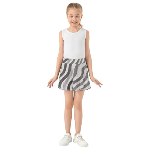 Girl Athletic Skort with Shorts Flowy Little Girl Skort Scort Skirt for Kids with Pockets3