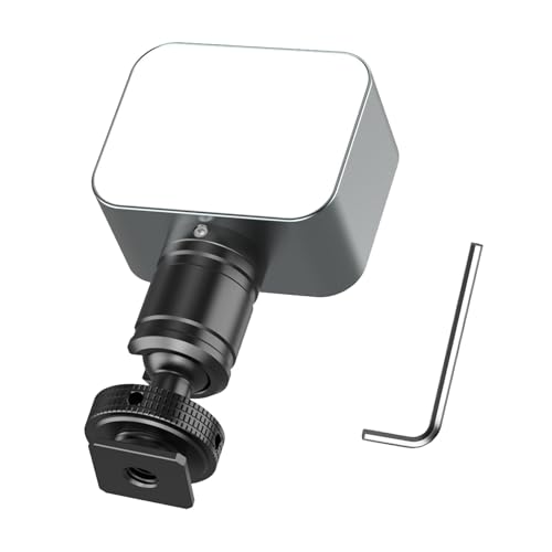 �y�ʃA���~�j�E������ LED �t�B�����C�g �R�[���h�V���[�}�E���g�t�� 1/4 �C���`�� �R���e���c�쐬�ɍœK �X�g���[�~���O�r�f�I �g���x�� Vlog ���C�g�Z�b�g