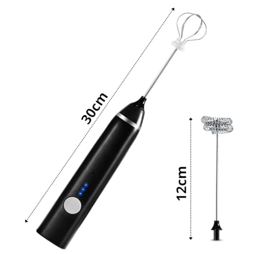 Mixer Portátil Misturador de Bebidas Batedor Fouet Espumador de Leite USB Recarregável Cozinha Cafe