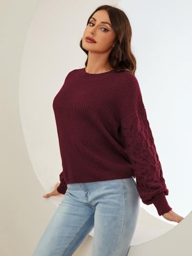 Womens Sweaters Fall Fashion Sweatshirt for Women Tops Crewneck Long Sleeve Shirts Casual Tunic Trendy3