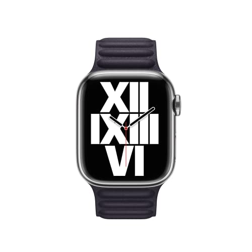 Image of Apple Watch Band - Leather Link (41mm) - Ink - S /M