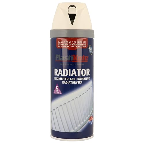 Plasti-kote 26102 400ml Radiator Satin Spray Paint - White