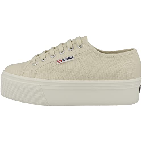 Image of Superga Unisex 2790 Platform, Beige Light Eggshell /Favorio, 8.5 Medium