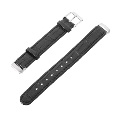 Correa de reloj de cuero retro Holibanna unisex con grabado de bambú clásico