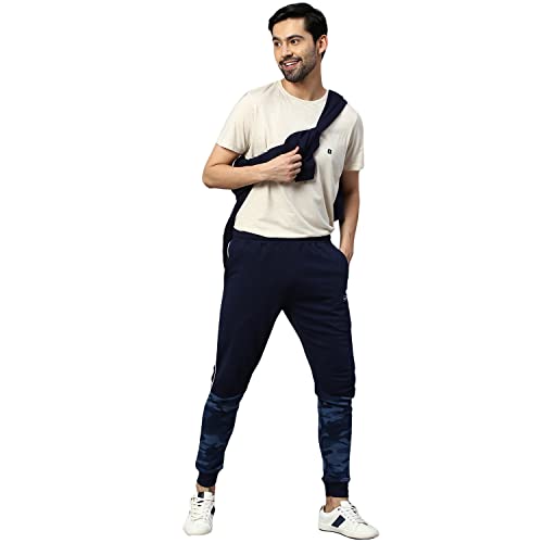 Image of Hubberholme Men's Cotton Slim Fit Camouflage Joggers - Athleisure Track Pant with Drawstring Elastic Waistband for Jogging, Gym, Sports & Dailywear