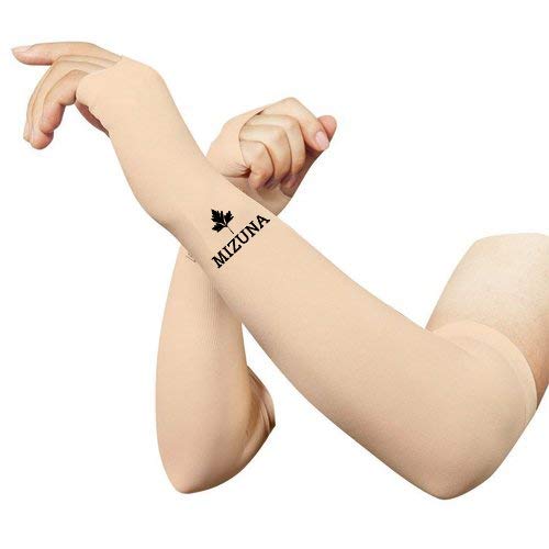 Image of MIZUNA Sun Protection Arm Sleeves Hand gloves For Men & Women,Thumb Holes UPF 50 Arm Cover for Biking,Cricket,Cycling, Golf, Outdoor Sports