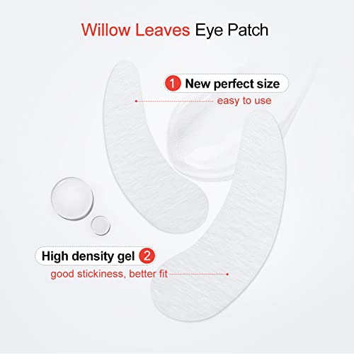 Lunamoon Eye Pads for Eyelash Extension Eyelash Pads Eyelash Extension Pad Eyelash Colouring Pad Eyelash Lifting Pad Eye Gel Patch for Eyelash Extensions 50 works (Willowleaves Pink) - Image 3
