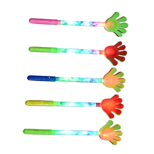 MUELODSIC Aplausos Palmas Luminosos De 5 Dedos, 5 Piezas De Plástico, Palmas Para Conciertos y Fiestas