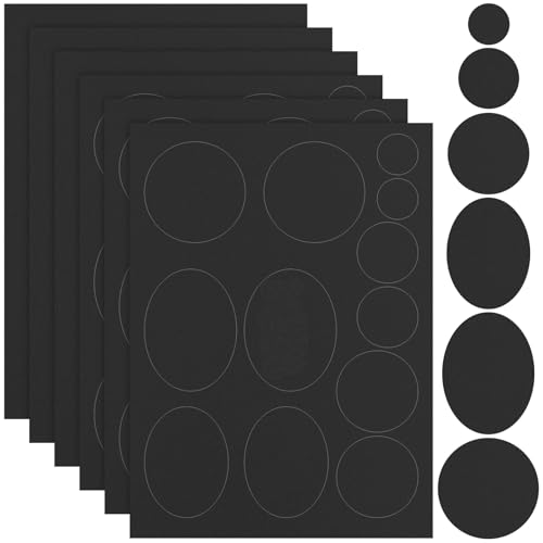 JAXICREY 6 Stück Flicken Selbstklebend Stoff Selbstklebender Daunenjacke Schwarz Jacken Reparatur Patch Selbstklebende für Jacke Reparaturflicken Textilien für Funktionskleidung Kleidung Skihose Set