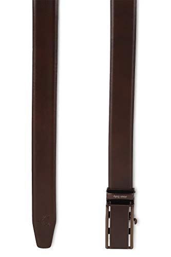 Image of Allen Solly Mens Leather Buckle Closure Formal Web Belt