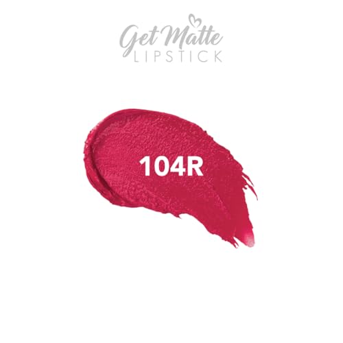 Image of Blue Heaven Get Matte Lipstick, Long Lasting, Light Weight Lipsticks for Women, Moisturizing Matte Lipstick for Women - 104R, 4g