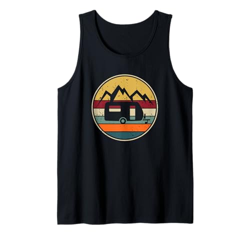 Caravana Camping Retro Camper Camiseta sin Mangas