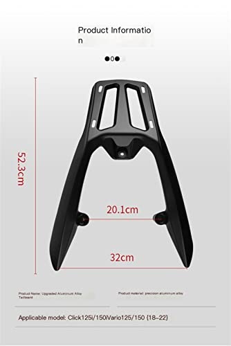 Porte-queue arrière Click 125i résout le manque de place support bagages Vario