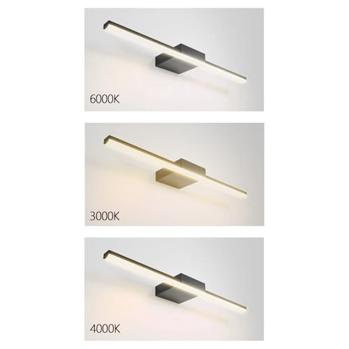 Luz de pared baño LED de 42cm aplique lineal impermeable para espejo 5