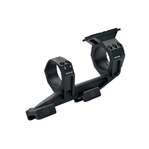 AWETHE Ultra Cantilever 34mm Dual Rings Scope Mount for LPVO ATACR/VUDU/NXS etc scopes, 1.54 Inch Height, with Top Rail for ACRO P2 Red Dot, Premium 7075 Aluminum, Fit 20mm Picatinny Rail, Black