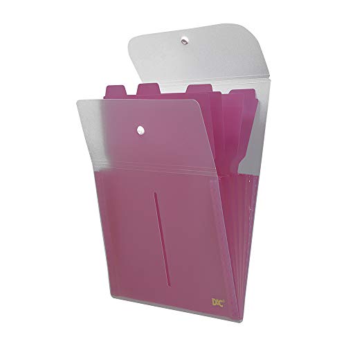 Pasta Sanfonada Vertical A4 5Divisões, Dac, Pasta Sanfonada Vertical A4 5Divisões 679Pp-Rs, Rosa, 67