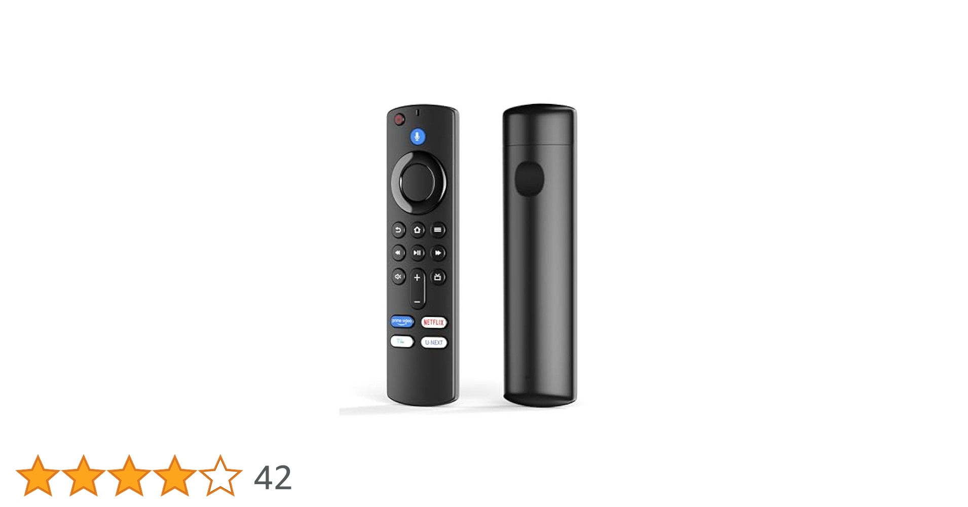 テレビ用リモコン Netflix U-NEXT Amazon | TVリモコン ファイヤーリモコン 交換用リモコン 音声