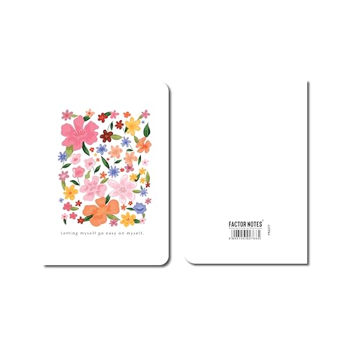 Image of FACTOR NOTES A6 Notebook (Go Easy) | Ruled, 160 Pages, 90 GSM Thick Paper | Cute Aesthetic Notebook for Women