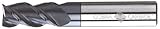 Cobra Carbide 27004 Micro Grain Solid Carbide Regular Length General End Mill, Uncoated (Bright) Finish, 3 Flute, 30 Degrees Helix, Square End, 1/4' Cutting Length, 1/16' Cutting Diameter, 1-1/2' Length (Pack of 1)