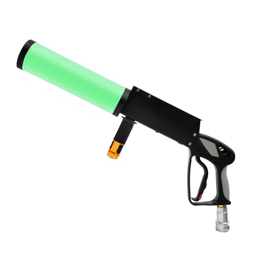 Pistola de niebla CO2 RGB con LED, cañón criogénico para efectos especiales en DJ, fiestas y escenarios, con manguera y adaptador, cambio automático de color, alcance de 6-10 metros miniatura 3