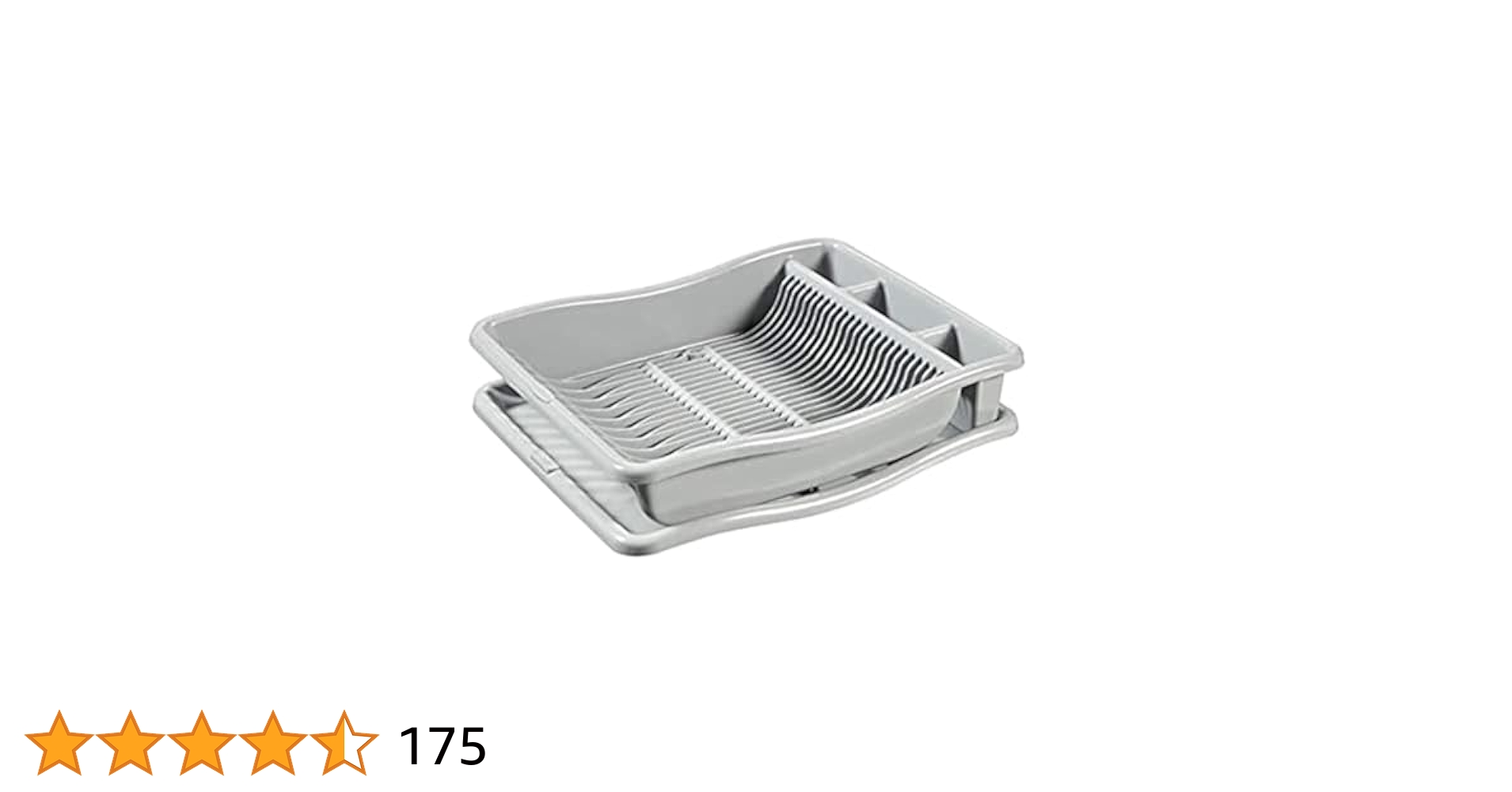 Escurridor Con Bandeja Para Platos Platinum Elaborado En Acero