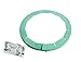 Talisman Designs Adjustable Pie Crust Shield, BPA-free Silicone, Aqua, Fits 8.5" - 11.5" Rimmed Dish