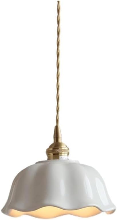 Suspension fleur céramique pour illuminer la salle à manger