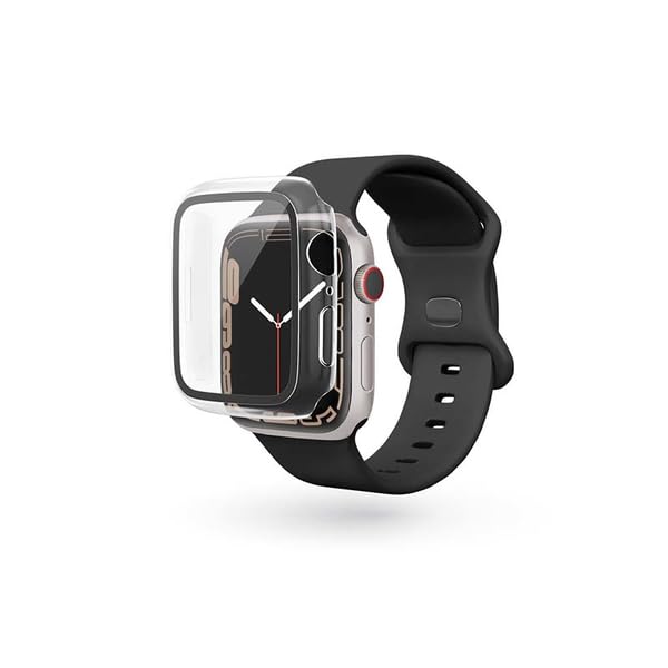 EPICO CLEAR GLASS CASE APPLE WATCH 7 (45 mm)- transparent