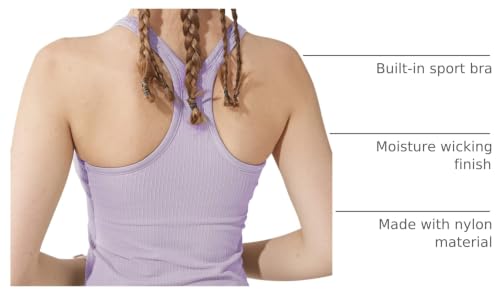 Image of sphinx cat Yoga Racerback Tank Top for Women with Built in Bra,Women's Padded Sports Bra Fitness Workout Running Shirts