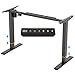 FLEXISPOT EF1 Escritorio de Pie Ajustable en Altura Standing Desk Mesa Ordenador Gaming Elevable de Acero Sólido con Tecla de 4 Opciones Memoria Automática Inteligente con Motor (Negro)
