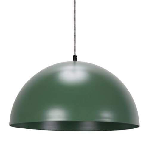 Image of ValueLights | Forest Green Dome Ceiling Pendant Hanging Light Fitting Kitchen | Pendant Lights, Home Décor & Improvement Essential | Mains Wired