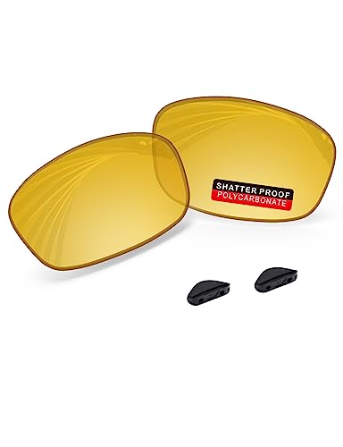 Image of PRO+ Polycarbonate Replacement Lenses & Nose Pads for Oakley Fives Squared(4+1) OO9238 Sunglasses