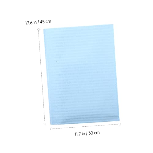 Tapis de manucure absorption d'eau élevée jetable imperméable bleu pour table, 125 pcs - 5