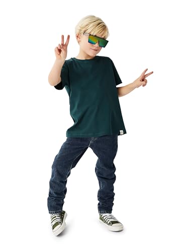 Band of Rascals Kinder Kurzarm T-Shirt Basic aus Bio-Baumwolle, Racing-Green, Gr. 134