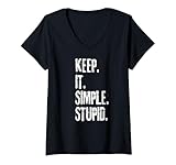Photo Gallery donna keep it simple stupido grunge sguardo divertente sarcastico citazione maglietta con collo a v Photo Gallery donna keep it simple stupido grunge sguardo divertente sarcastico citazione maglietta con collo a v