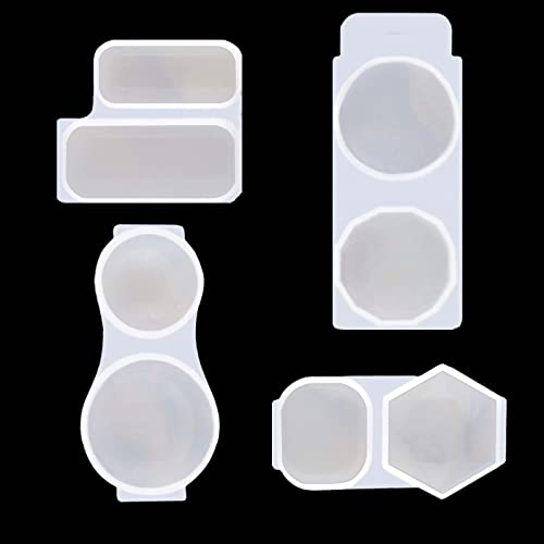 Jewelry Necklace Resin Molds, 4 Pakcs Teardrop Pendant Epoxy Molds for DIY Casting Ring Beads, Jewelry, Keychain Crafts - Thumbnail 7
