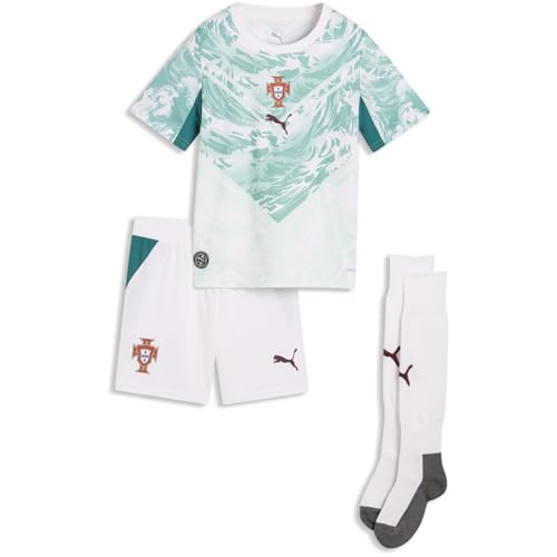 Image of PUMA Kids Portugal Away Mini Kit World Cup 2026 White/green 4-5 Years